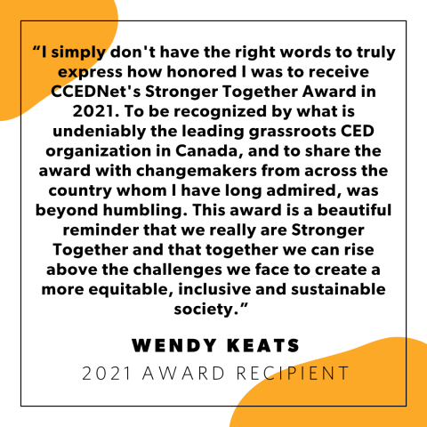 Testimonial quote from Wendy Keats