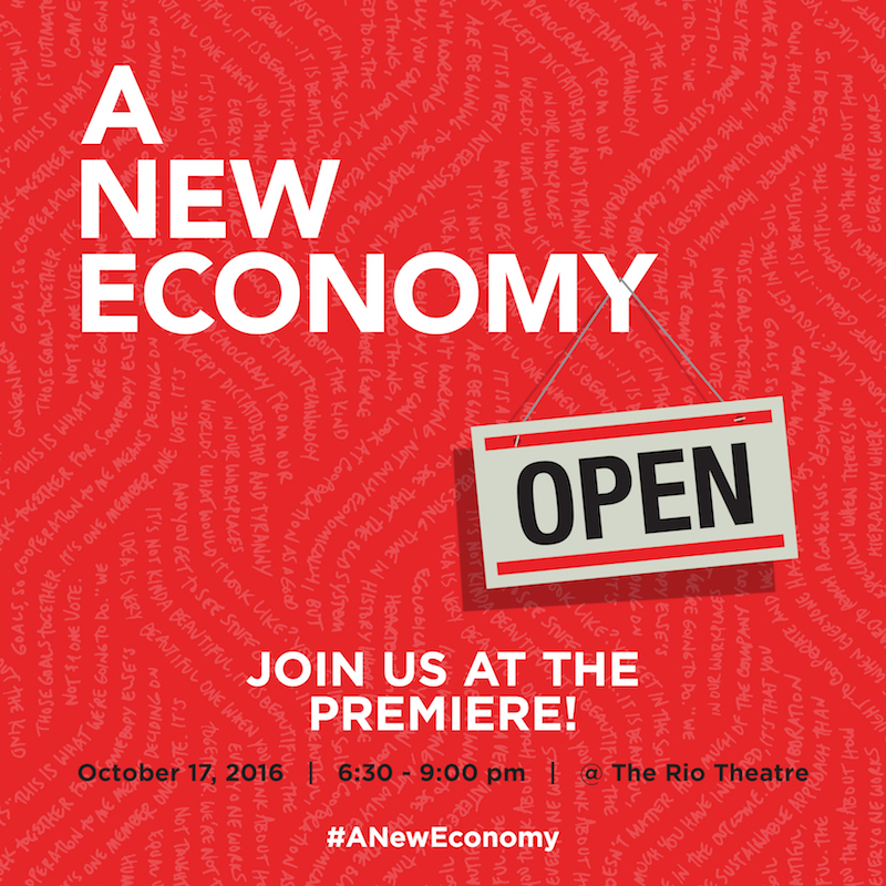 A New Economy - Join us at the premiere!